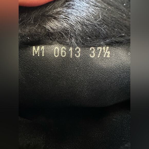 Vintage Christian Dior Black Fur Knee-high Boots 37.5 EU - Picture 8 of 16